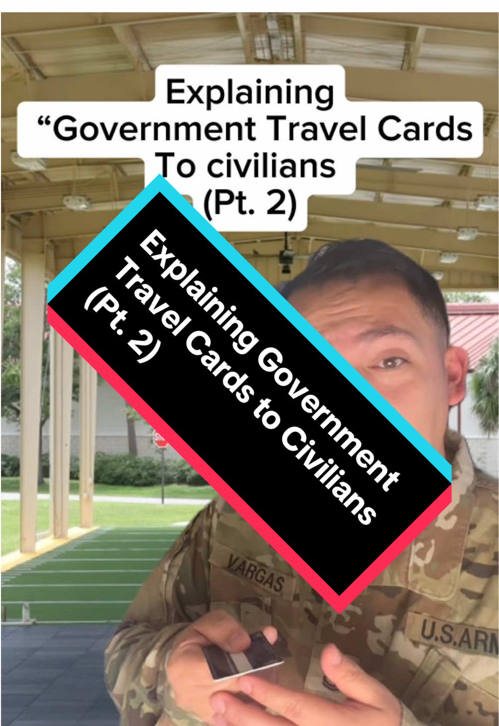 This is Explaining Government Travel Cards to civilians (Pt. 2) #military #miltok #veteran #army #marines #navy #airforce #militarytiktok 