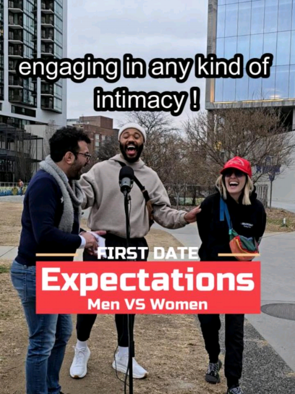 What do you expect in the first date ? Men vs Women  . . . #firstkiss #menvswomen #datingadvice #streetinterview #creatorsearchinsights 