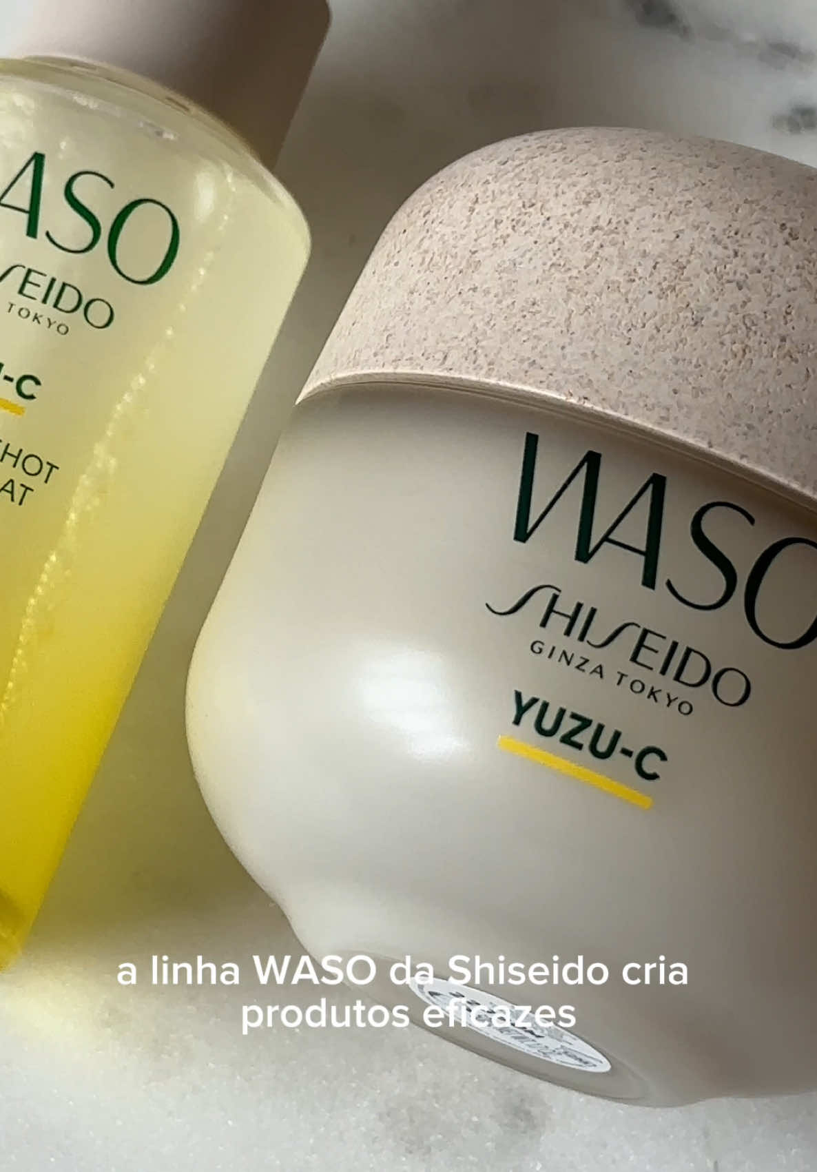 com ingredientes de alta qualidade e selecionadas para trazer os melhores dos benefícios para a nossa pele, a linha WASO da @SHISEIDO traz produtos como o WASO Yuzu C Glow On Shot e WASO Yuzu C Beauty Sleeping Mask que hidratam, iluminam, uniformizam e revitalizam a pele. produtos 100% eficazes, limpos, cruelty free e sustentáveis. publicidade