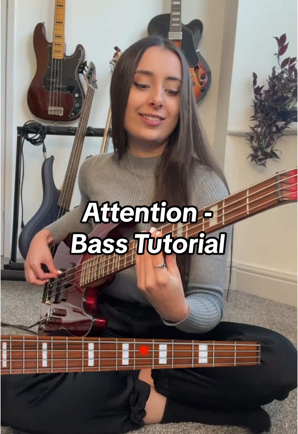 Bass Tutorial - Attention by Charlie Puth 🎸 #basstutorial #basstab #charlieputh #attention 