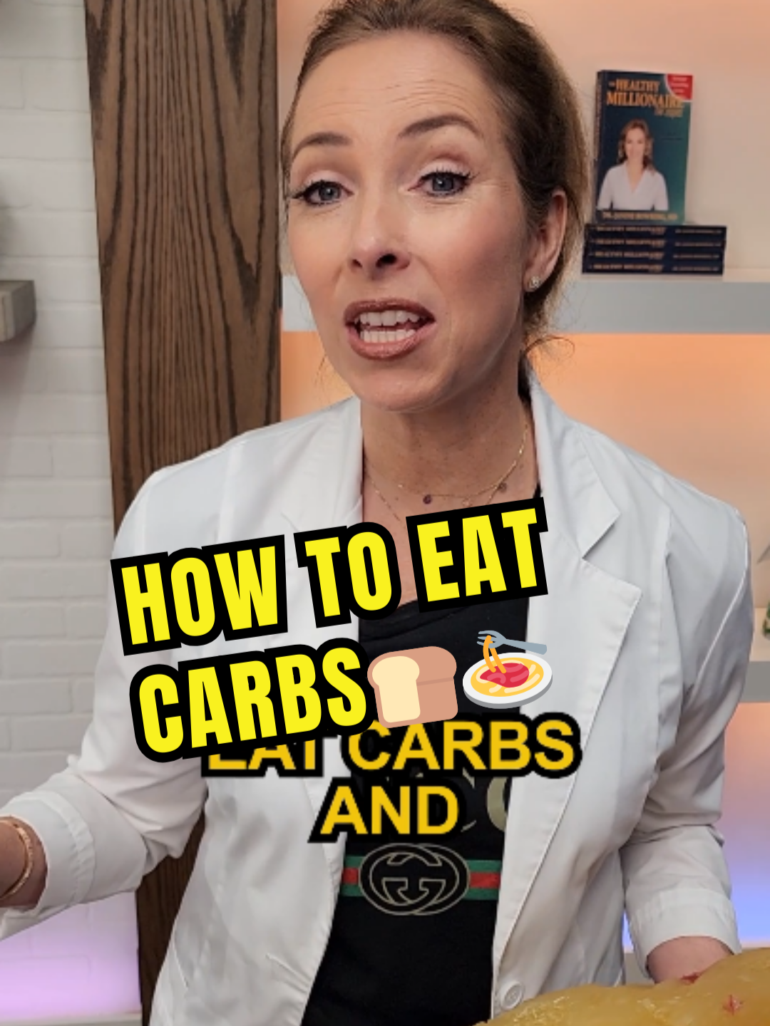 How to EAT CARBS & NOT Spike Your Blood Sugar 🍞🍝 Learn from Dr. Janine how to enjoy carbs without spiking your blood sugar. Discover the truth about carbs and how to incorporate them into a healthy diet. #shorts #nutrition #carbs
