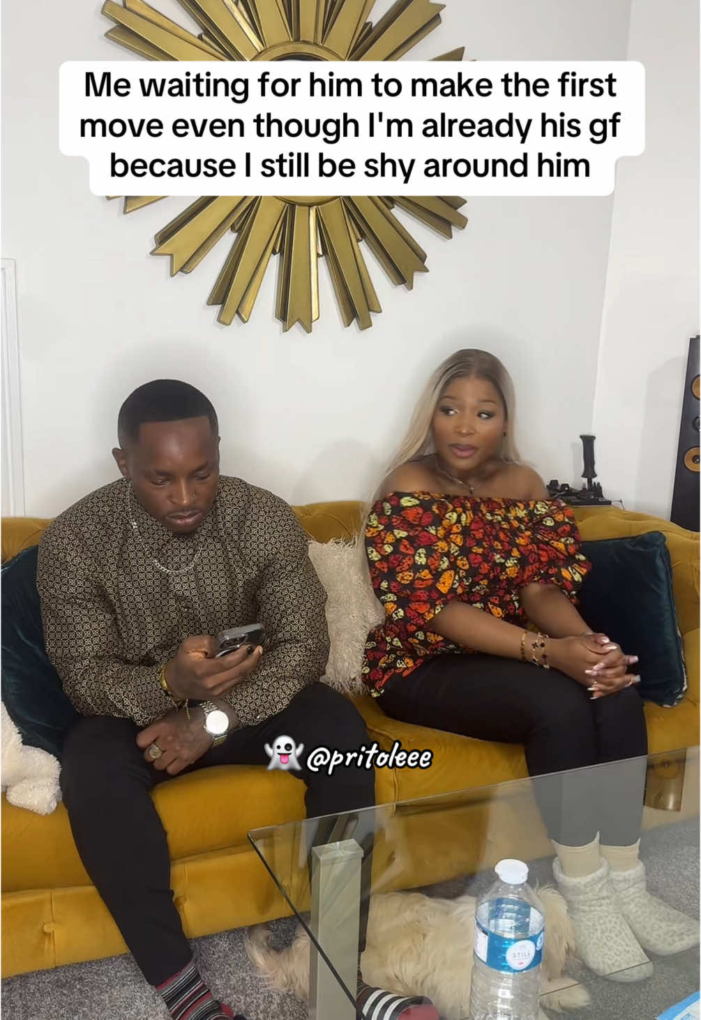 @Prince N Letty  @Prince N Letty Still getting butterflies after almost 3 years> > > #butterflies #shy #fyp #foryou #couple #couplegoals #girlfriend #Relationship #relationshipgoals #relatable  #couplesgoals  #couplecomedy #funny #humor #marriage #husbandwife #marriagehumor #trending #viral #Love #princenletty 