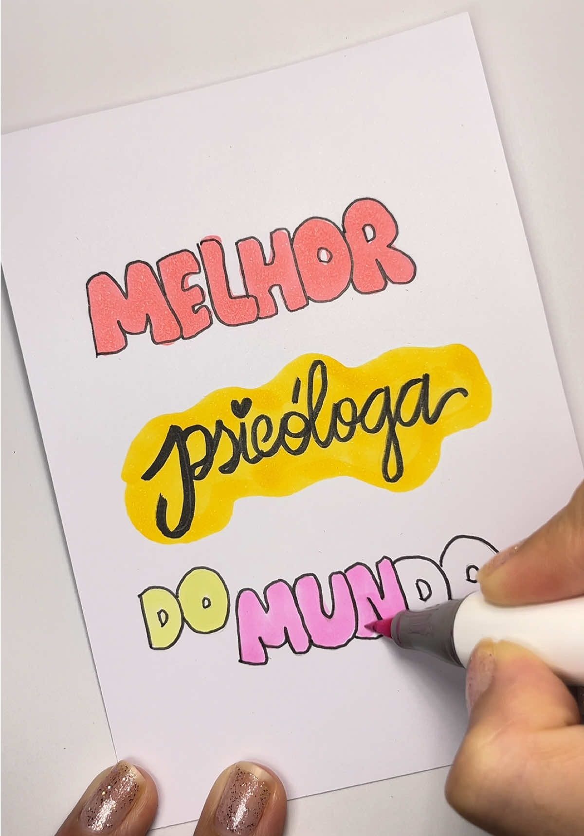 Vídeo para Psicóloga 🩷 @Rabiscando o Amor  @Rabiscando o Amor  #artist #artes #amigas #psicologia #artista #desenho 