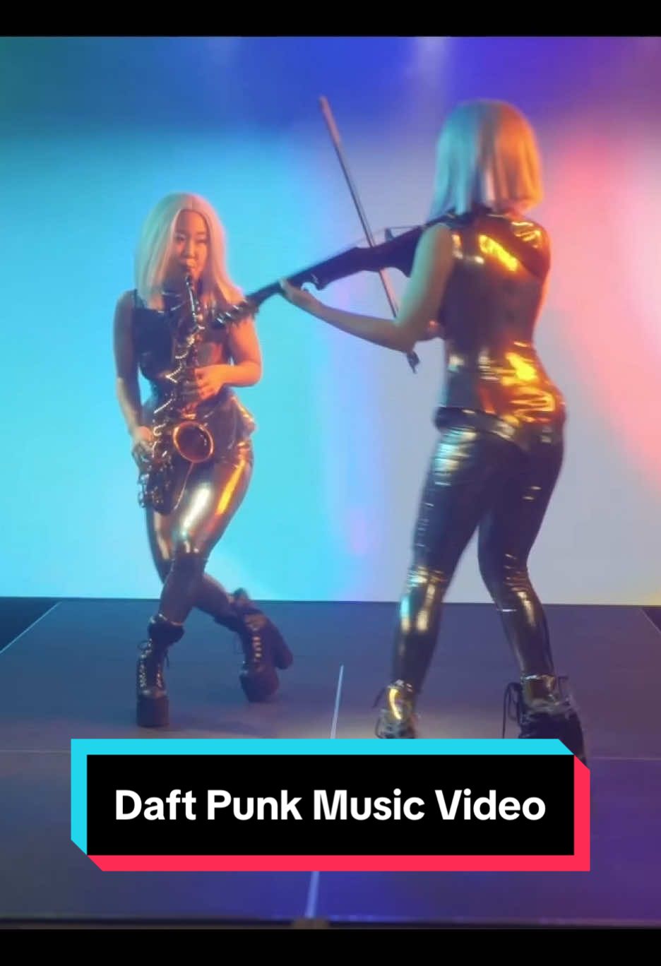 Our daft punk music video is out now!!! Go check it out! Production: Brandon Lao Directed by @Pasha Riger  Hair and make up: @renwiththemane  #viollin #violinist #electricviolin #electricviolinist #sax #saxophone #saxophonist #miaasano #gracekelly #daftpunk #newmusic 