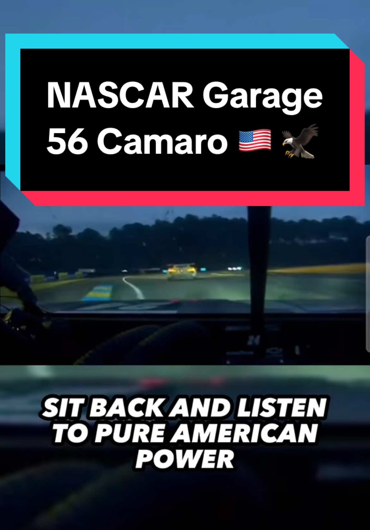 RAH 🔥🦅🇺🇸 Throwback to the NASCAR Garage 56 Camaro that took Le Mans by storm last year #creatorsearchinsights #garage56 #lemans #lemans24h 