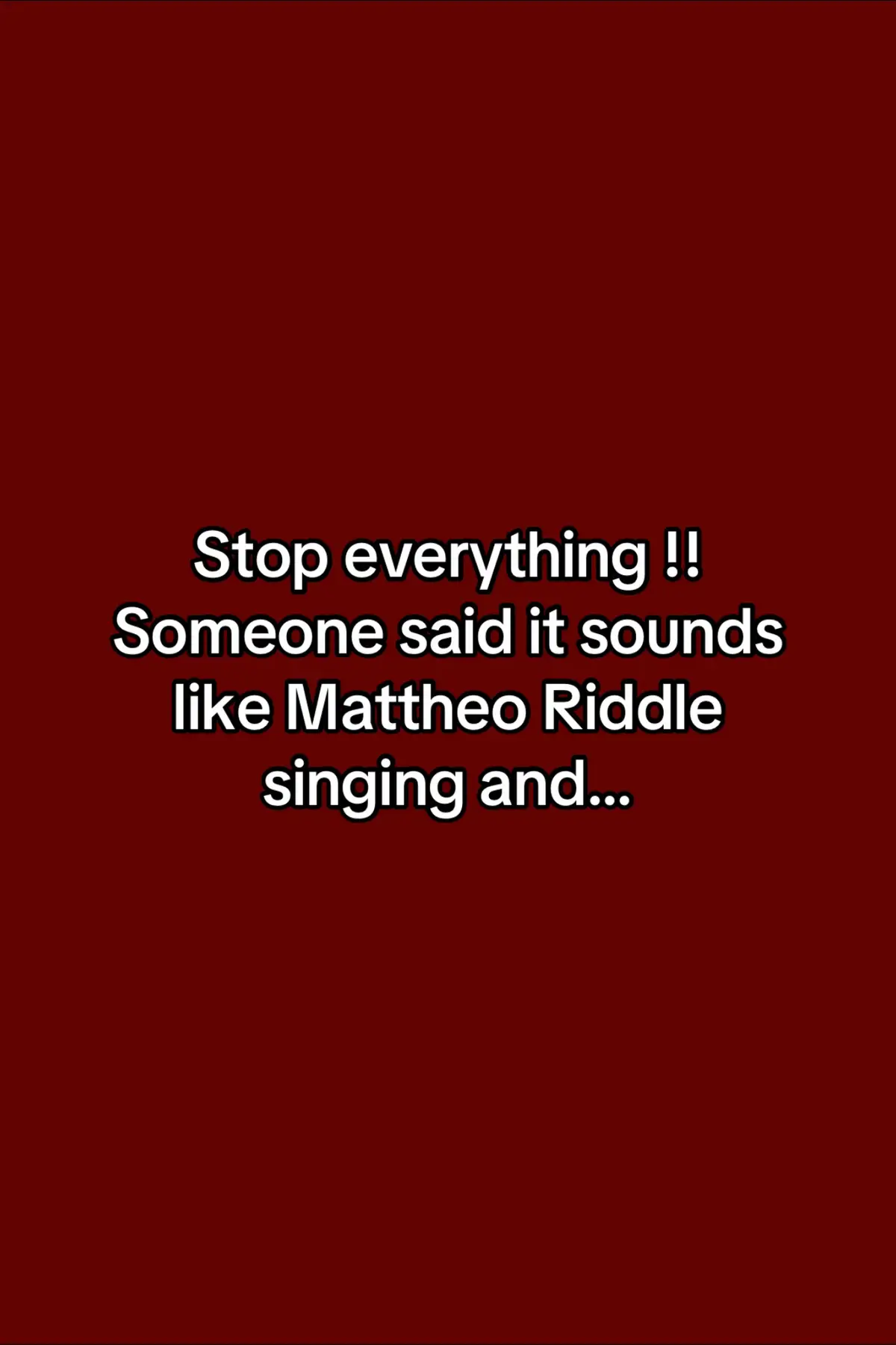 I could listen to him all day long 🤭  #slytherinboys #mattheoriddle #hogwarts #dr #harrypottertiktok #hp #slytherinlove #mattheosinging #mattheoriddleedit 