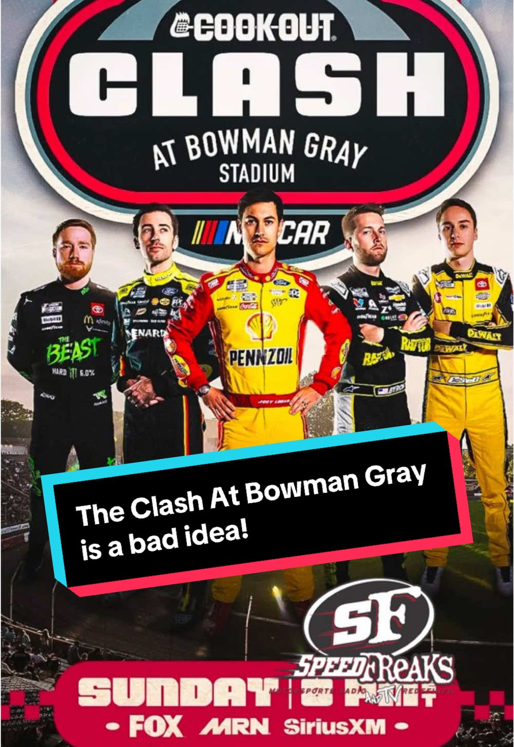 Why The Clash At Bowman Gray was a bad idea.  #nascar #clash #bowmangray #speedfreaksgt 