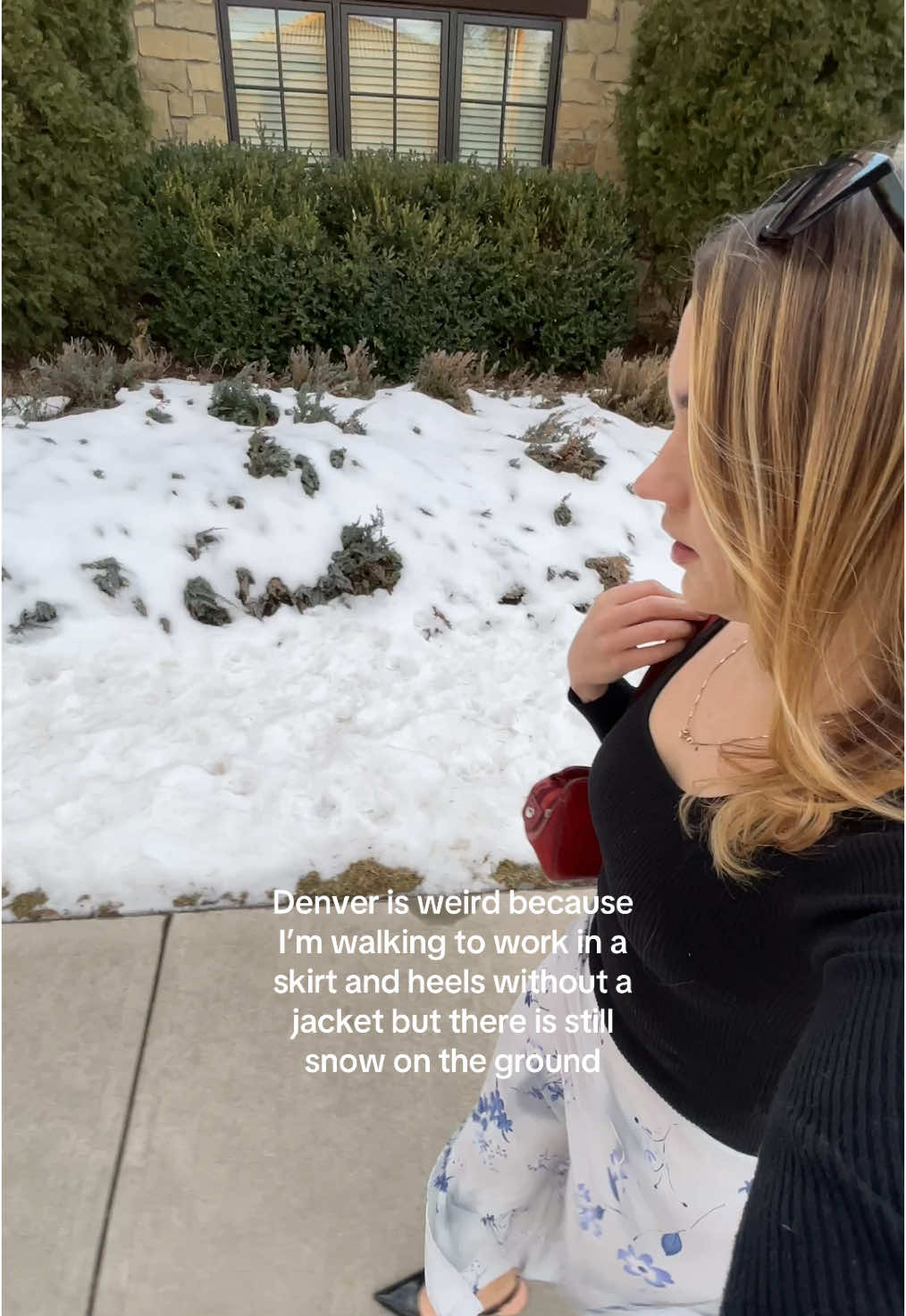 Denver doesn’t know how to pick a lane when it comes to weather but I kinda love it #denver #denvercolorado #colorado #coloradocheck 
