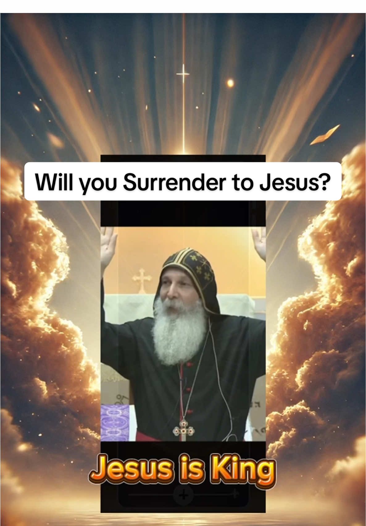 “Lift your hands and surrender to the Lord! ✨🙏” • As Bishop Mar Mari Emmanuel teaches, true worship begins when we yield completely to God. Raise your arms, open your heart, and let His presence fill you. • Surrender isn’t weakness—it’s the greatest strength in Christ. #SurrenderToGod #FaithInAction #BishopMarMariEmmanuel #WorshipWithArmsRaised #JesusFirst #ChristianViral #ReelsForChrist #TikTokForJesus #KingdomMindset #DailyDevotion #HolySpiritFillMe #GodsPresence #ChristianTikTok #WalkByFaith