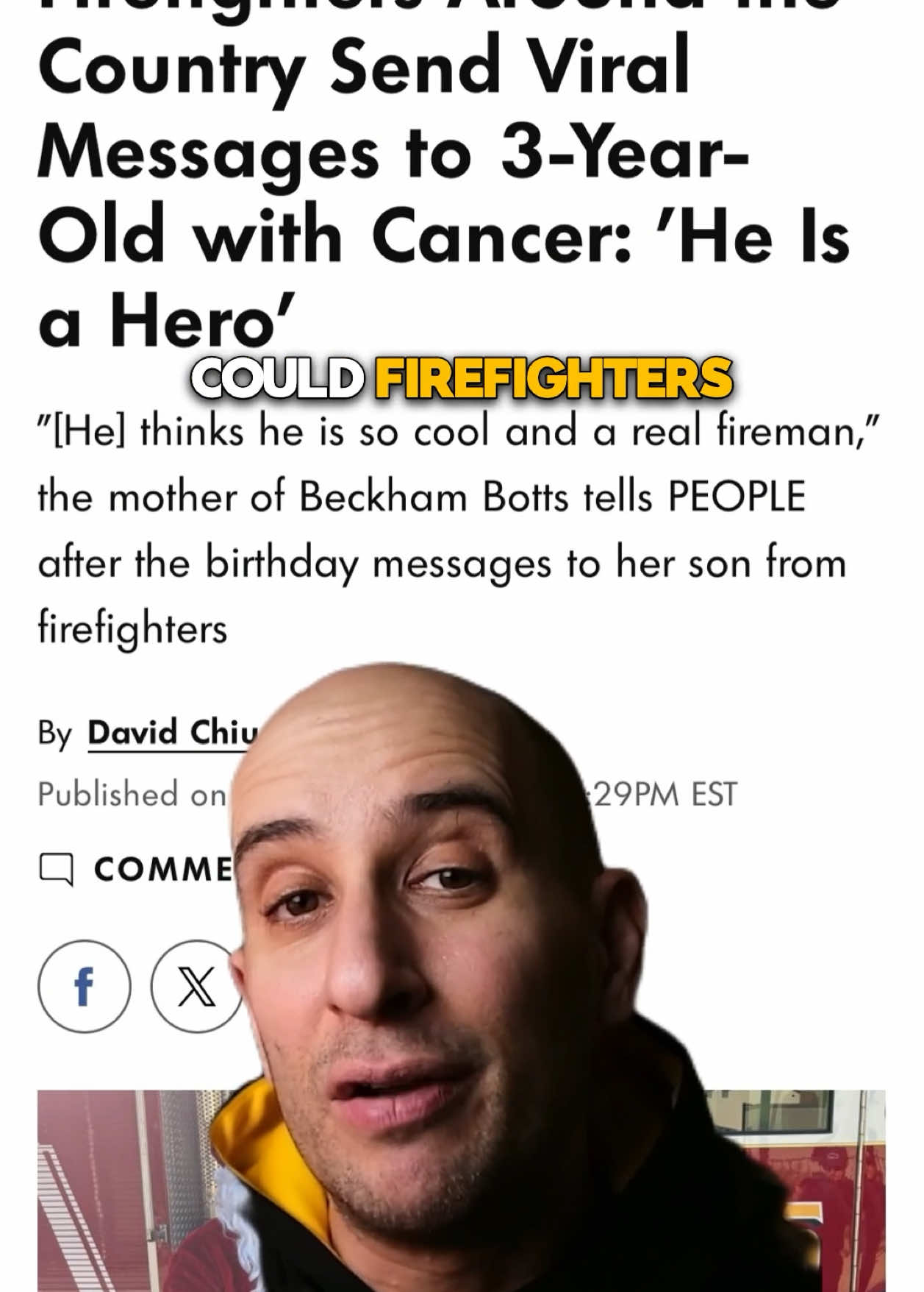 How Firefighters Nationwide Became Heroes for a 3-Year-Old Battling Cancer  #motivationalquotes #motivation #inspirational #inspiration #evancarmichael 