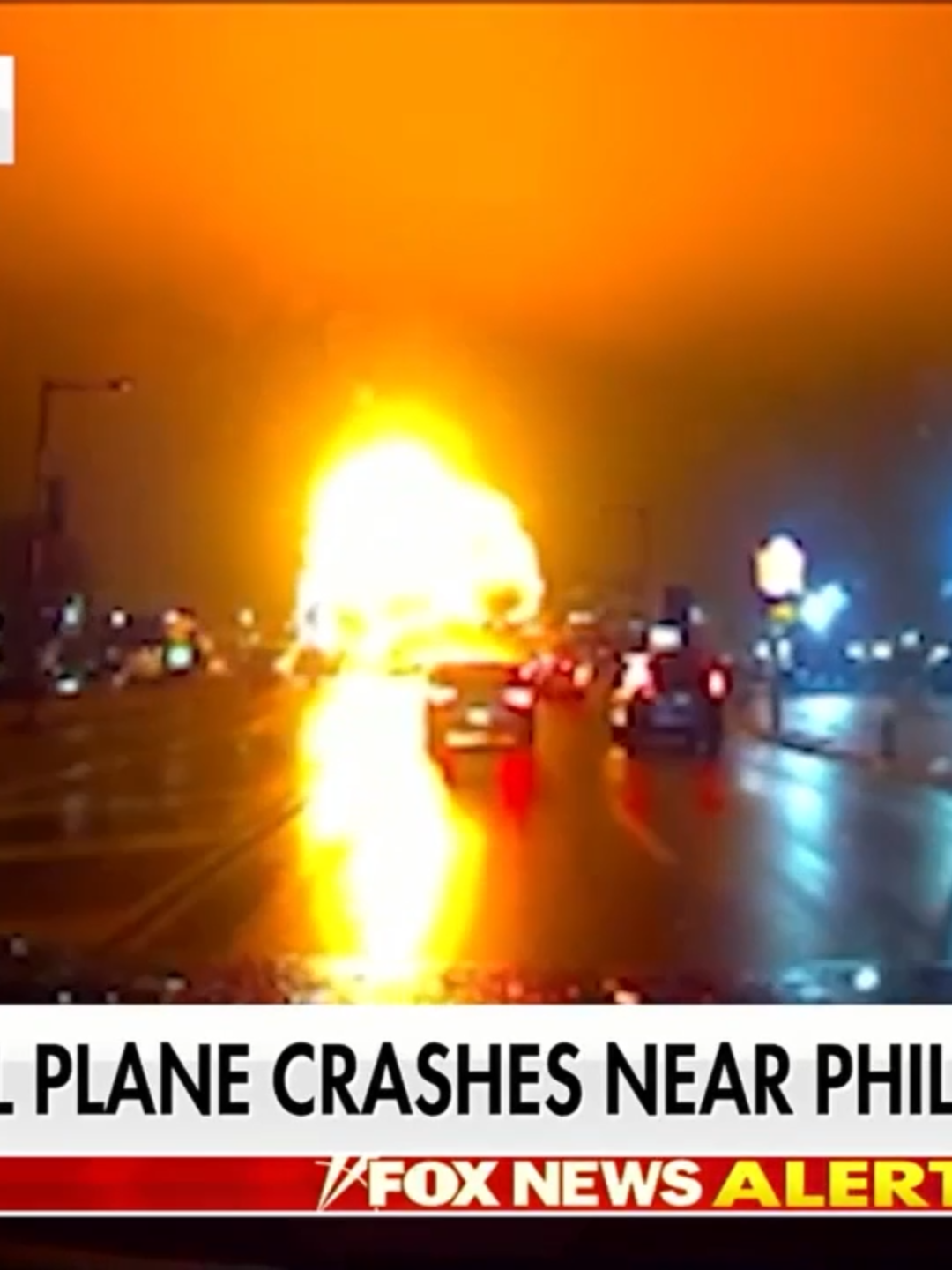 NEW: Dashcam video shows the moment a plane crashed near Philadelphia mall in massive explosion.