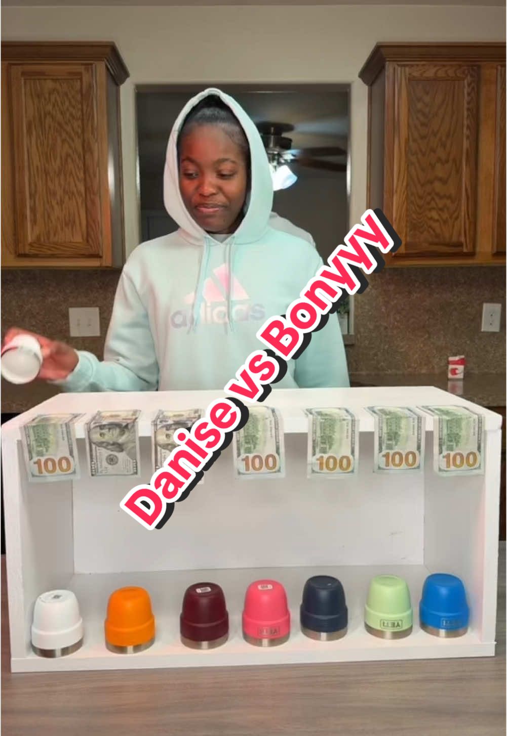 Matching the yeti cups #matching #yeti #challenge #bottleflip 