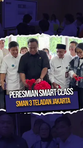 Sejalan dengan program Pemerintah yang ingin pendidikan di Indonesia menghasilkan lulusan yang berkualitas dan mampu bersaing di era teknologi informasi, kami @ikateladan bersama dengan Yayasan Tiga Teladan, alhamdulillah bisa mewujudkan dan meresmikan smart class sebagai langkah awal mengembalikan SMA 3 Jakarta selayaknya sekolah ‘Teladan’ sesuai dengan julukannya.  Saya ucapkan terima kasih kepada semua pihak yang telah ikut membantu terwujudnya smart class ini.  #rachmatgobel #ikateladan 