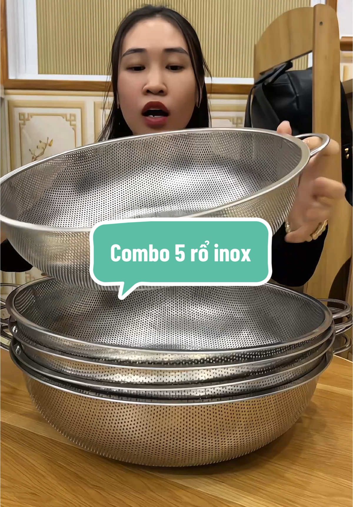 Combo 5 rổ inox k hút nam châm loại 1 đang dc tiktok trợ giá #rổ #roinox #roinoxdanang #dogiadung #giadungtienich #trending #nhung1m45 