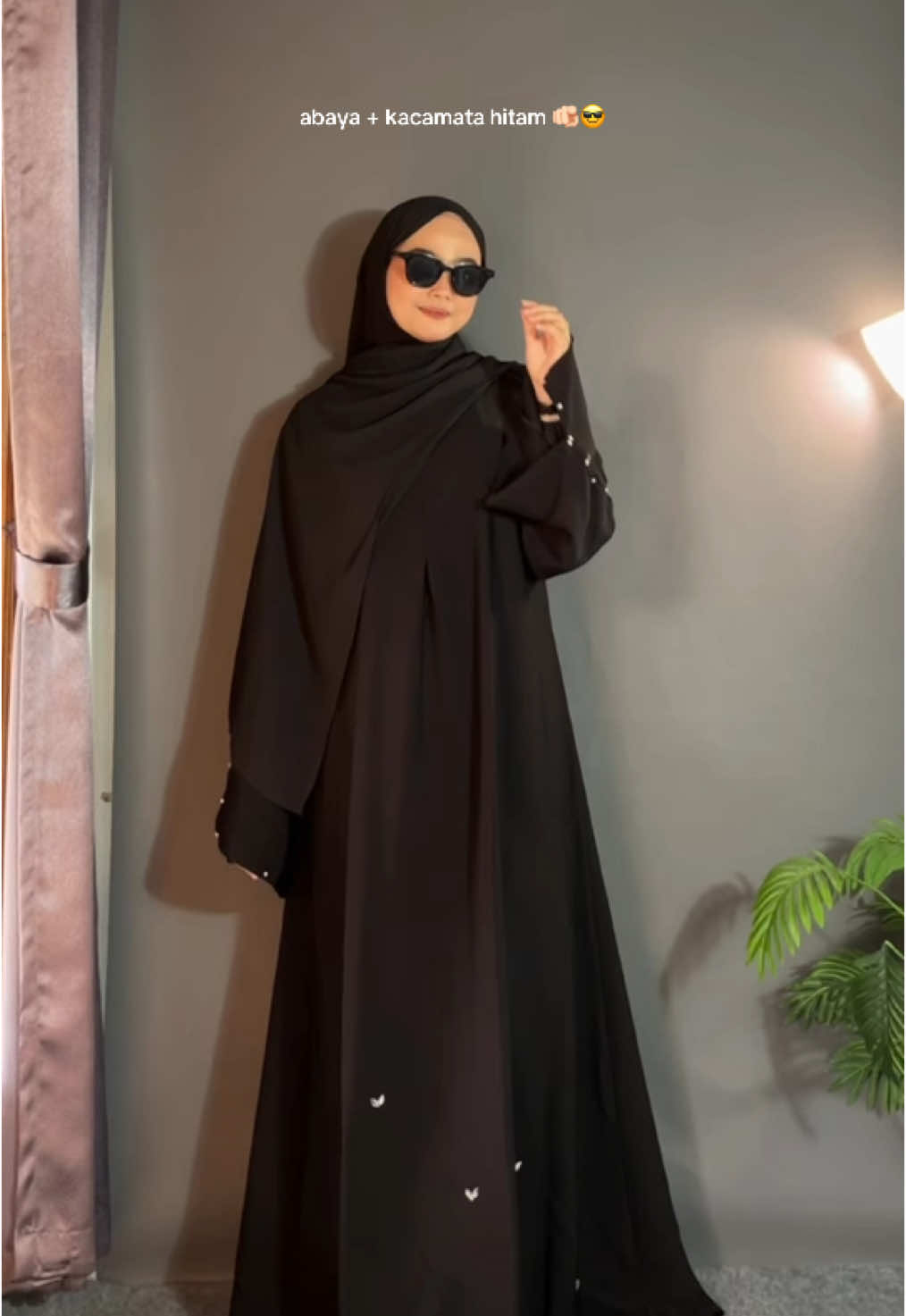 Abaya favorite 🖤✨  #abaya #abayagirls #abayahitam #rekomendasiabaya #abayalebaran 