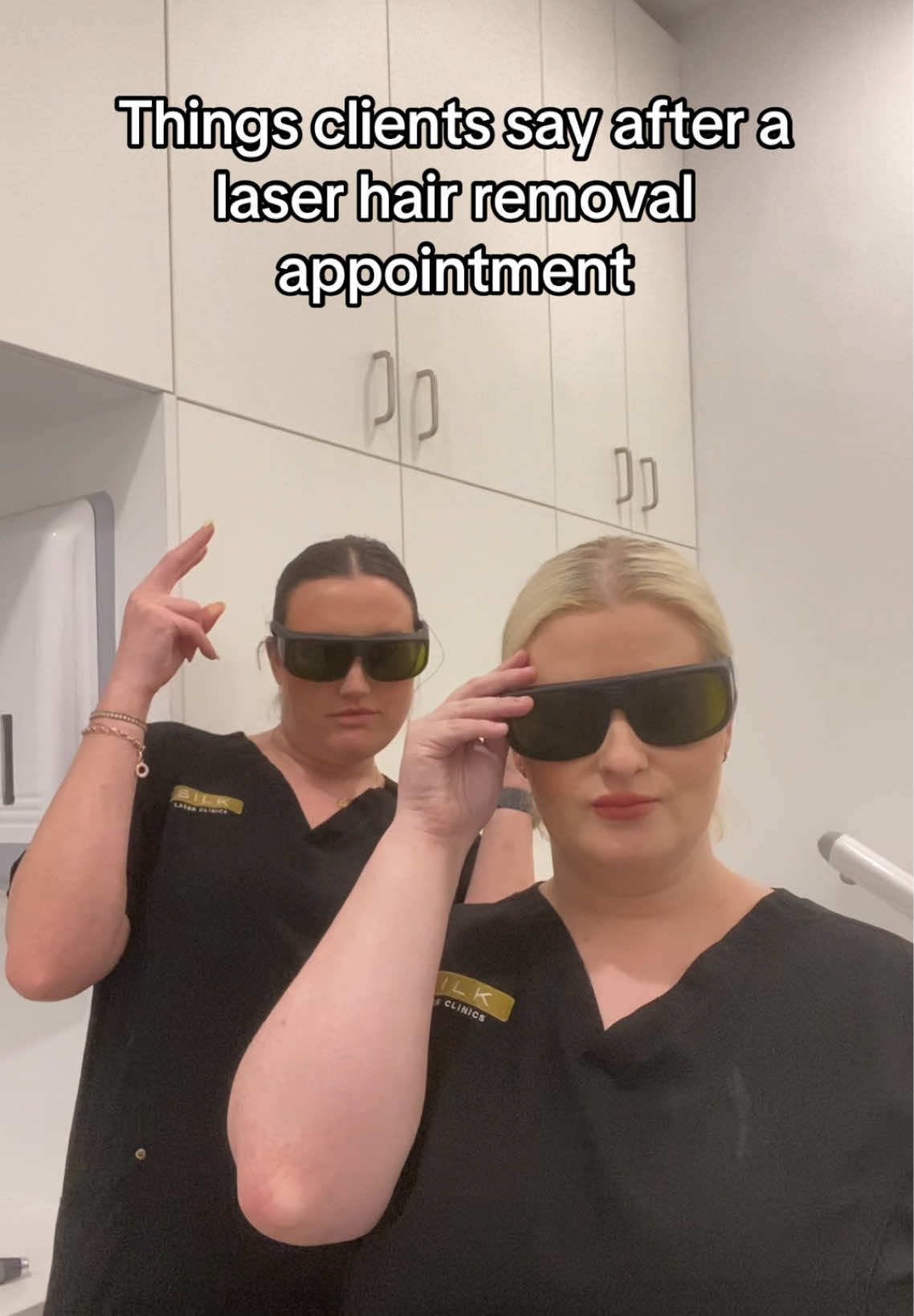 The things we hear after laser appointments… you can’t make this up. 😂#skinclinic #laserhairremoval #skincare 