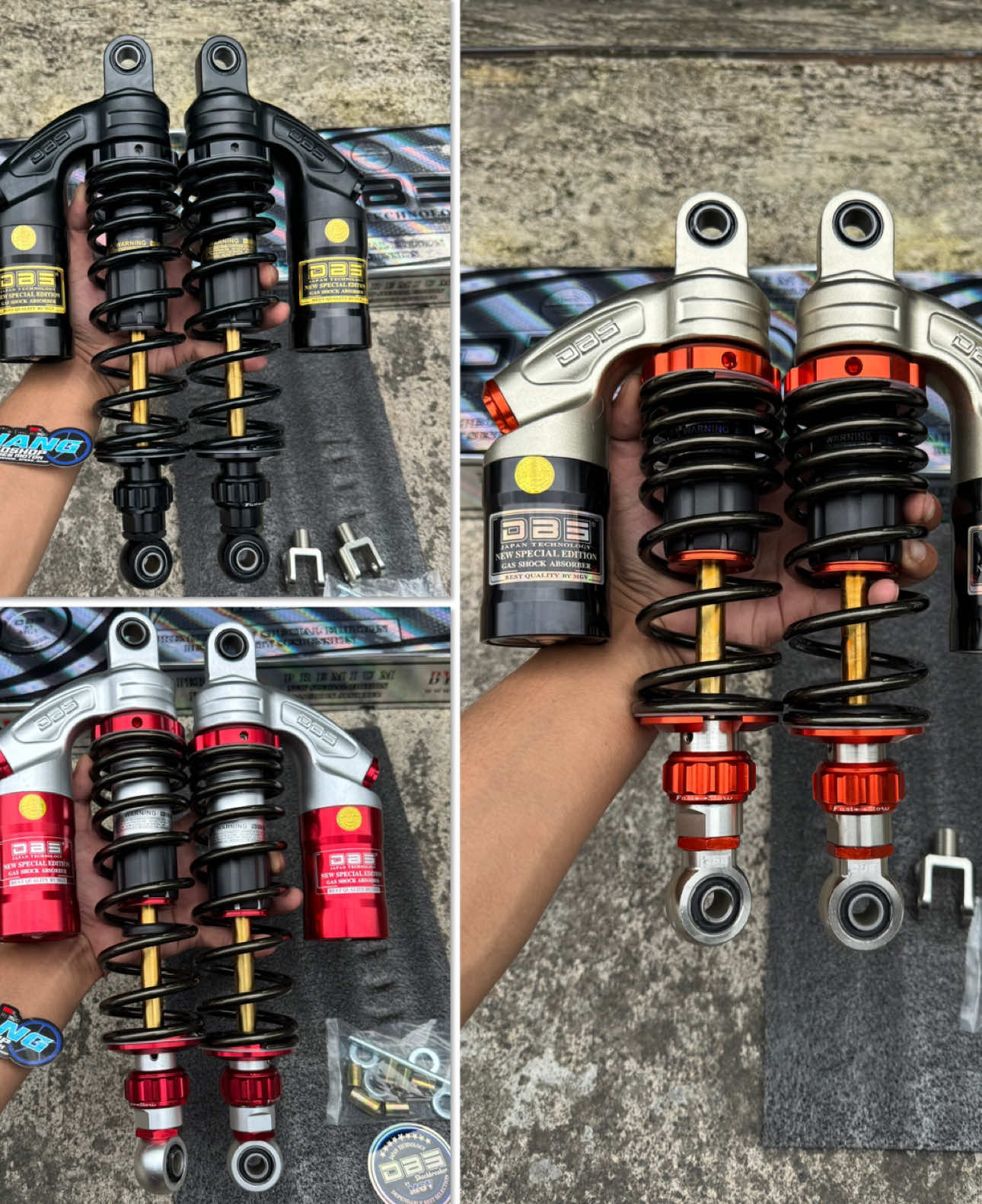 Skok Shok Shockbreaker DBS Von Series As Gold Copy RCB V Series ukuran 320 CB GL MP TIGER VERZA Aerox #fyp #fyppp #shokdbs #cbmodifikasi #aeroxmodifikasi 