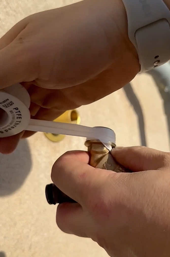 Making sure I use enough Teflon tap! #asmr #asmrsounds #learn #foryou #mmplumber #viral #plumbing #toolbag #pipes #tools #cleancopper #plumbertools #pressfit #soldering #copper #handtools #work #DIY #howto #plumber