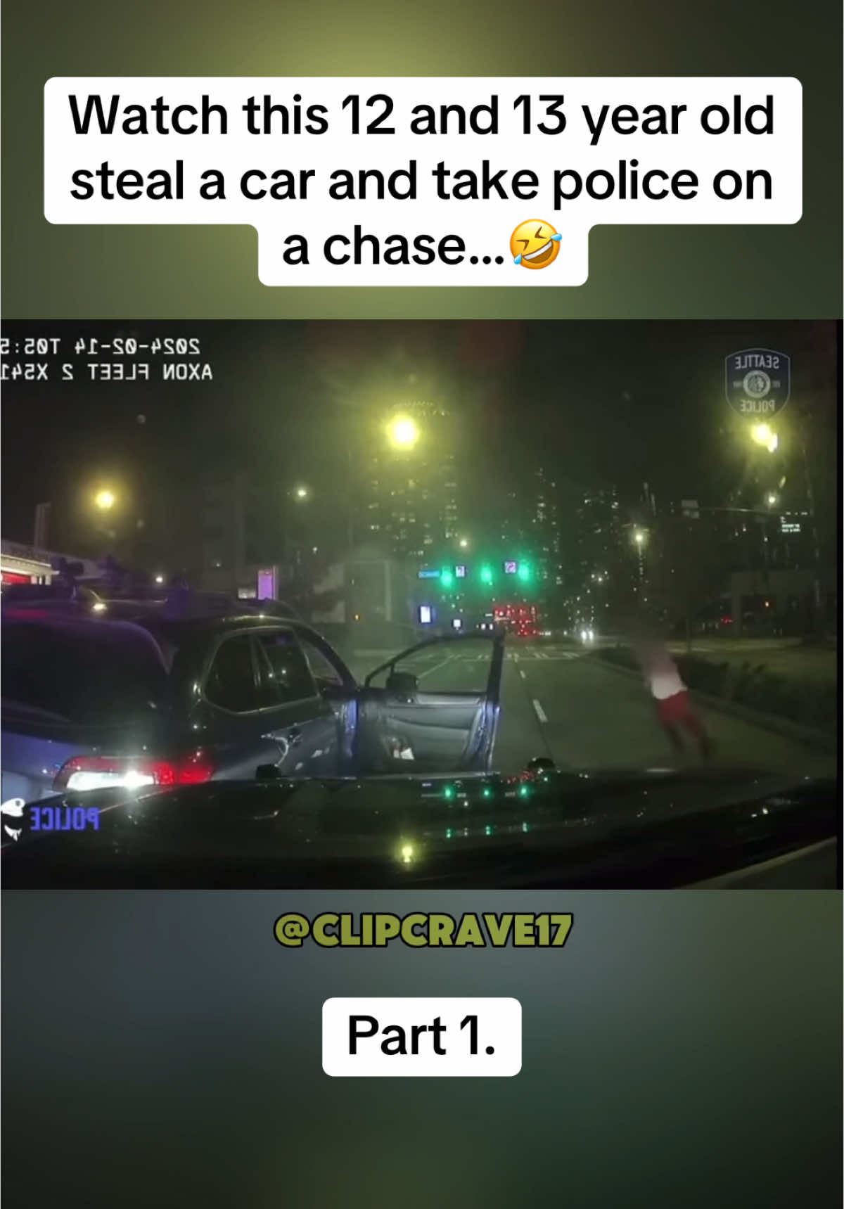 Watch this 12 and 13 year old steal a car then take the police on a pursuit 🤣 #cops #copsoftiktok #fypシ #policeofficersoftiktok #bodycam #tweaker 