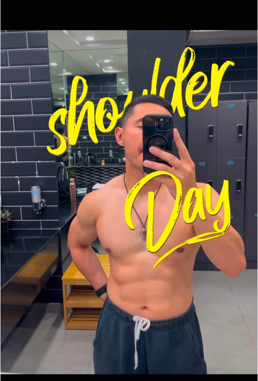 shoulder day วันไหล่ #ออกกําลังกาย  #เพิ่มกล้ามเนื้อ  #shoulder #fitnesstiktok  #fitnessmotivation 