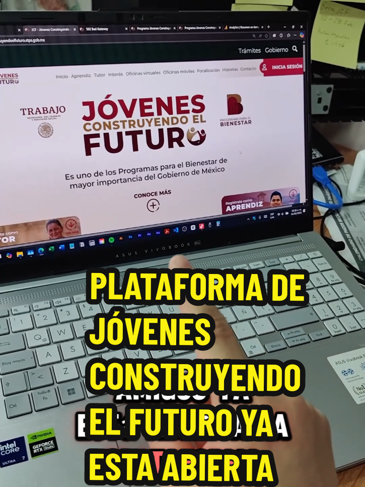 Plataforma de Jóvenes Construyendo el Futuro abierta. Ya puedes realizar tu registro y vinculación a un centro de trabajo a partir de este 1 de febrero.