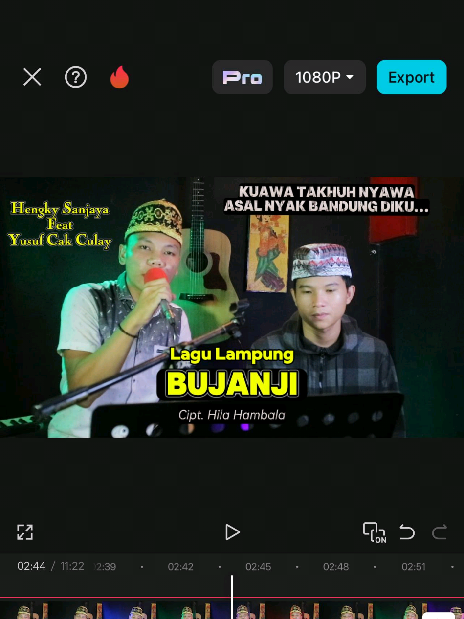 bujanji feat @hengky_sanjaya19  #yusufcakculay #cakculaynabuytabuy #lampung #klasiklampung #lampungpride 