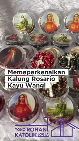 Rosario Kayu Wangi dengan kotak khusus tersedia dalam tiga warna pilihan 🙏😇💞 #katolik #rosario #doarosario #imankatolik 