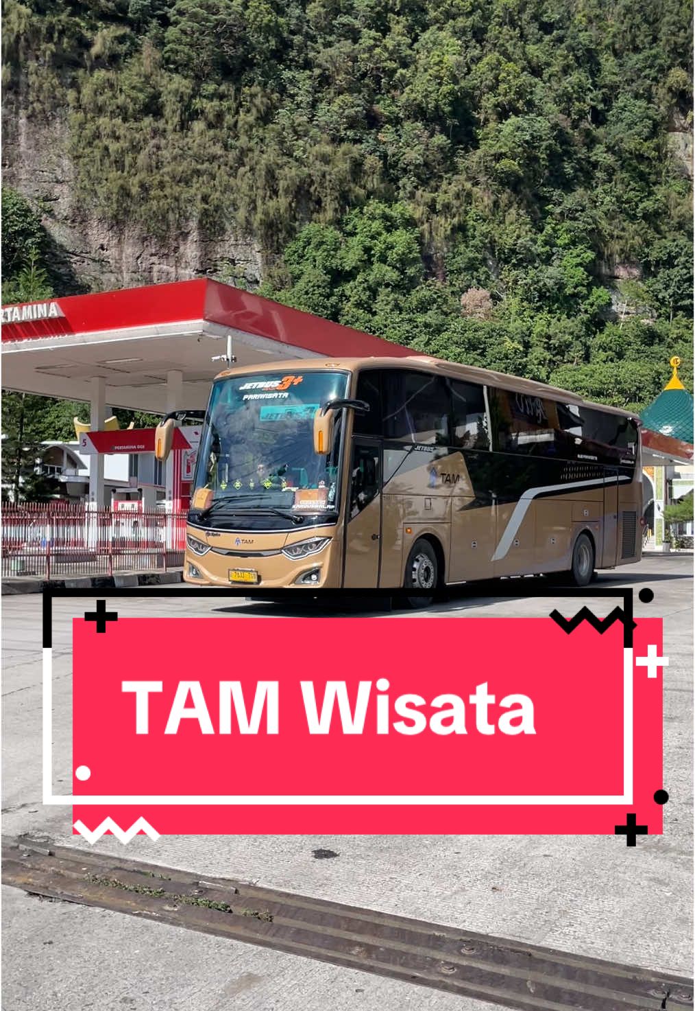 🚌TAM Wisata di SPBU terindah di Sumatera Barat #ayonaikbus #buspariwisata #bustraveler #busindonesia #busmania #buslover #wonderfulindonesia #kelok9 #limapuluhkota #fyp 