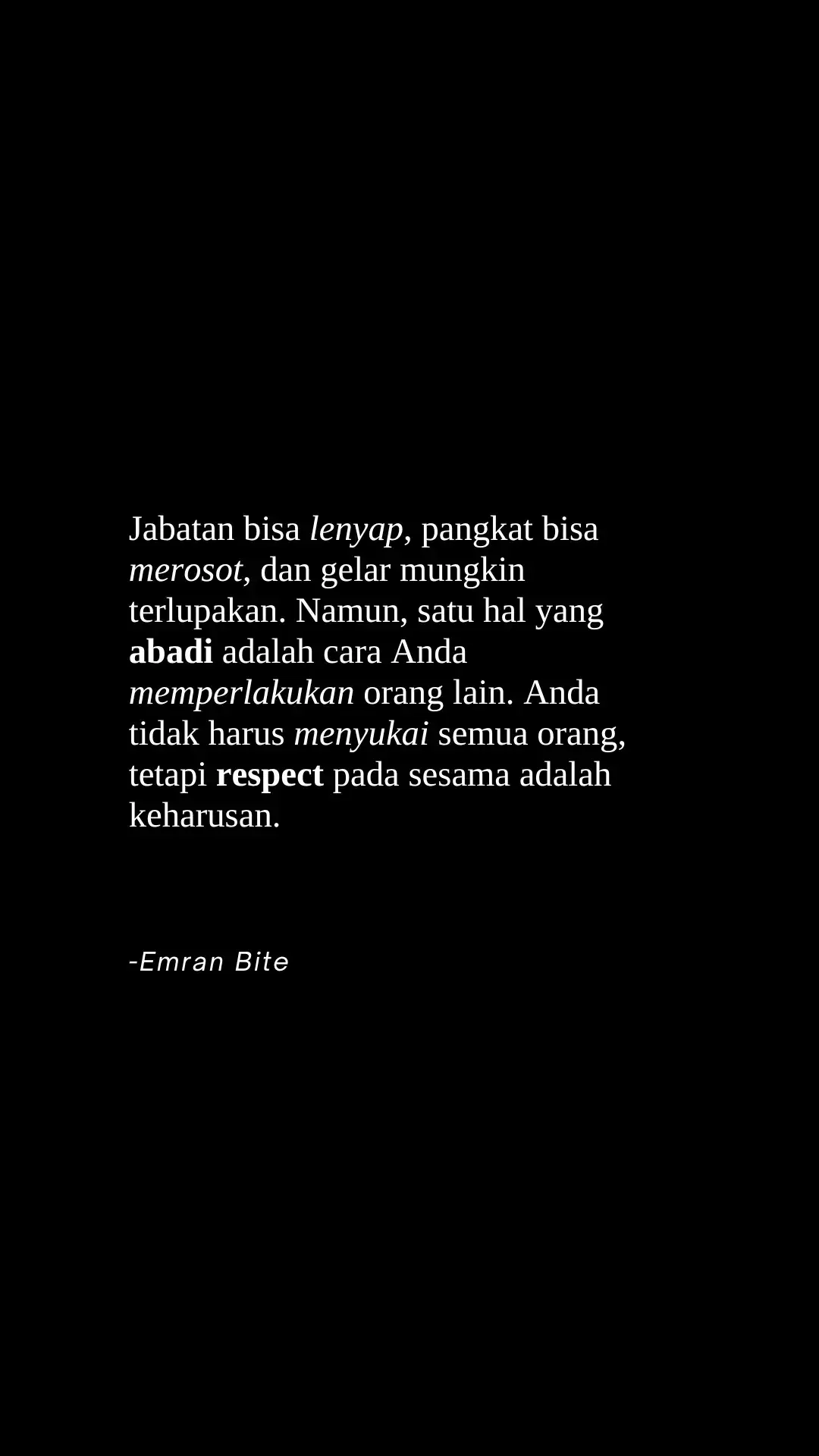 #katakatamotivasi #katakatabijak #quotesaesthetic #quotesoftheday #bertumbuh #kutipanmotivasi #motivasidiri #path #tiktokgood #emranbite #sorotan #berandatiktok 
