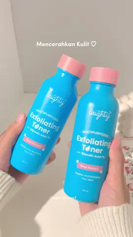 Exfo toner yg menurut akuu beneran ngaruh buat mencerahkan #ekfoliasikulit #exfoliation #brighty #brightyindonesia #fyp 