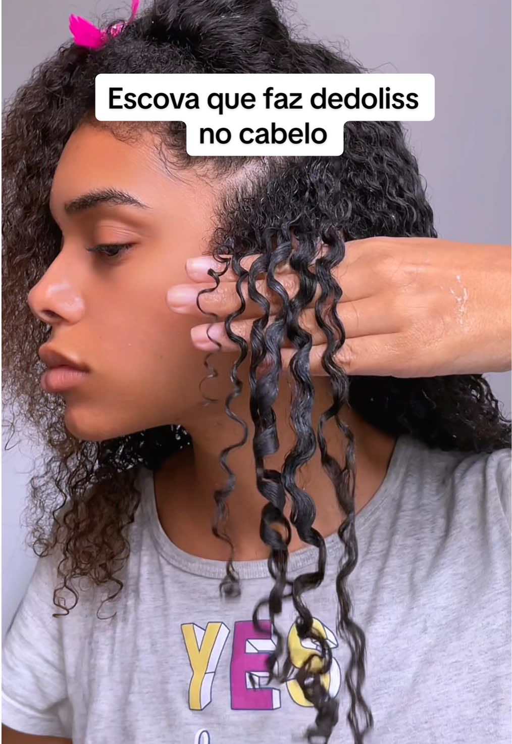 Comprei a melhor escova para os cabelos cacheados e crespos✨ comente eu quero que eu te mando o link 🫶🏽🌸 #cabelocacheado #cabelocrespo #crespos #cacheadas #cabeloscacheados 