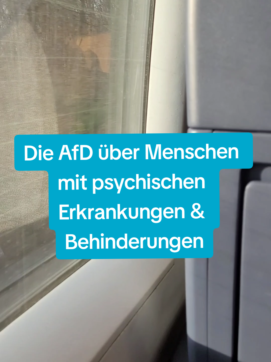 Die AfD über Menschen mit psychischen Erkrankungen und Behinderungen. Ich weiß, es ist lang, aber schau es dir bitte trotzdem an. #Bundestagswahl #afd #dielinke #Rechtsextremismus #aliceweidel #björnhöcke #Merz #Demokratie #Politik #Bundestag #mentalegesundheit #psychischegesundheit #psychischeerkrankung #Psychologie #Psychotherapie #Psychiatrie #Gesundheit #Behinderung #Diskriminierung #Inklusion #niewiederistjetzt #fürdich 