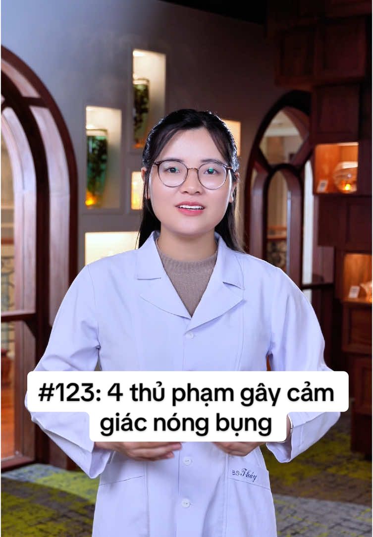 Bạn băn khoăn tại sao mình thường bị nóng bụng 🤔 tìm hiểu ngay 4 thủ phạm này nhé! #tieuhoa #daday #nongbung #ruot #bacsitieuhoa 