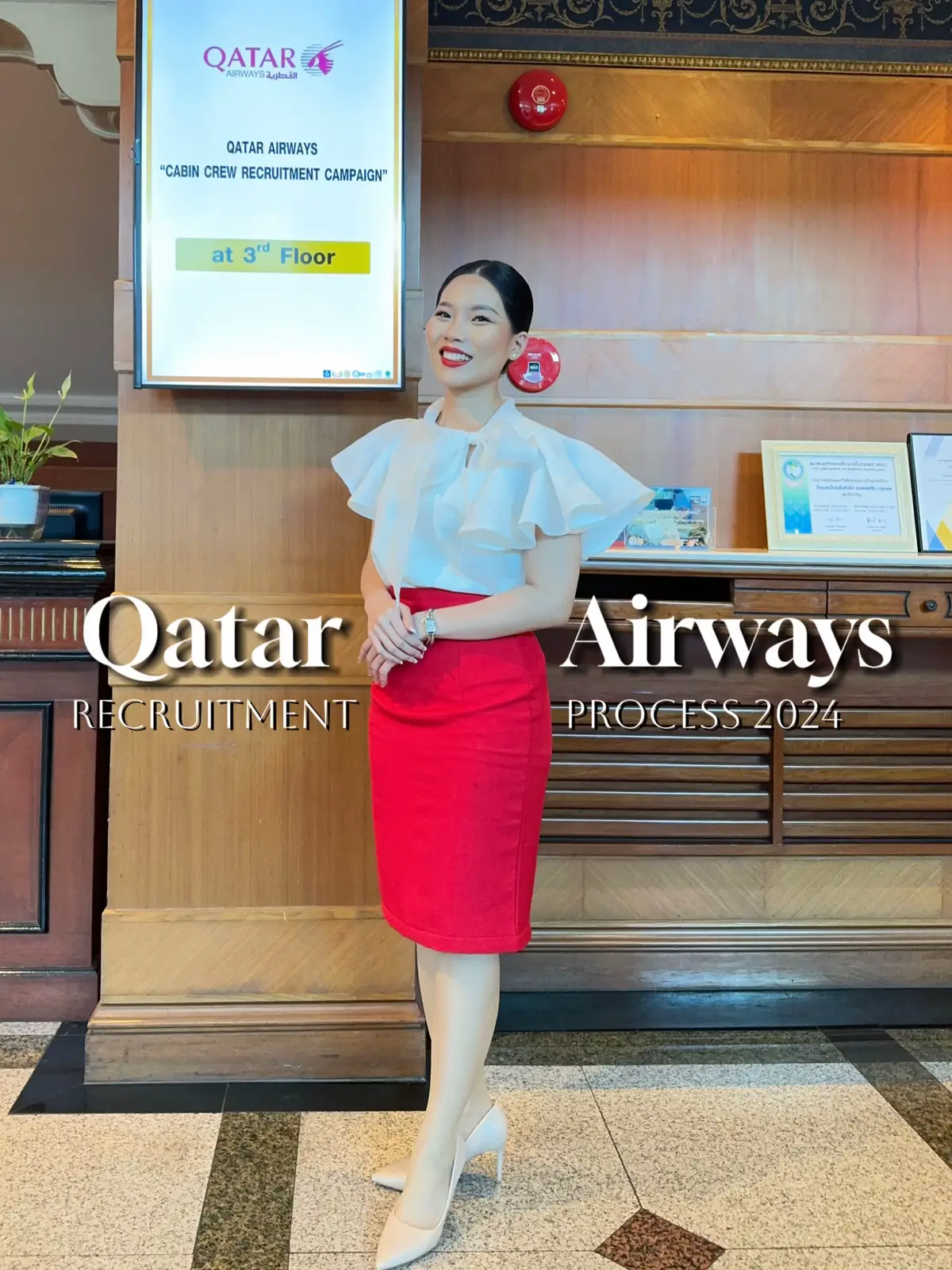 Recruitment process | BKK 2024  #รีวิวสมัครเเอร์ #สมัครแอร์โฮสเตส #qatarairways #cabincrew #สมัครแอร์การ์ต้า #แอร์แขก 