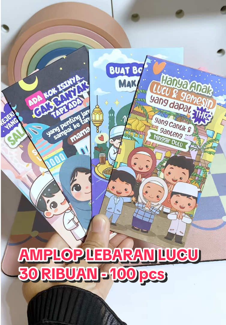 mulai 30 ribuan dapat 100 pcs amplop lebaran 🌸 #amplop #amploplebaran #lebaran #lebaran2025 #amplopmurah #amploplucu #thr 