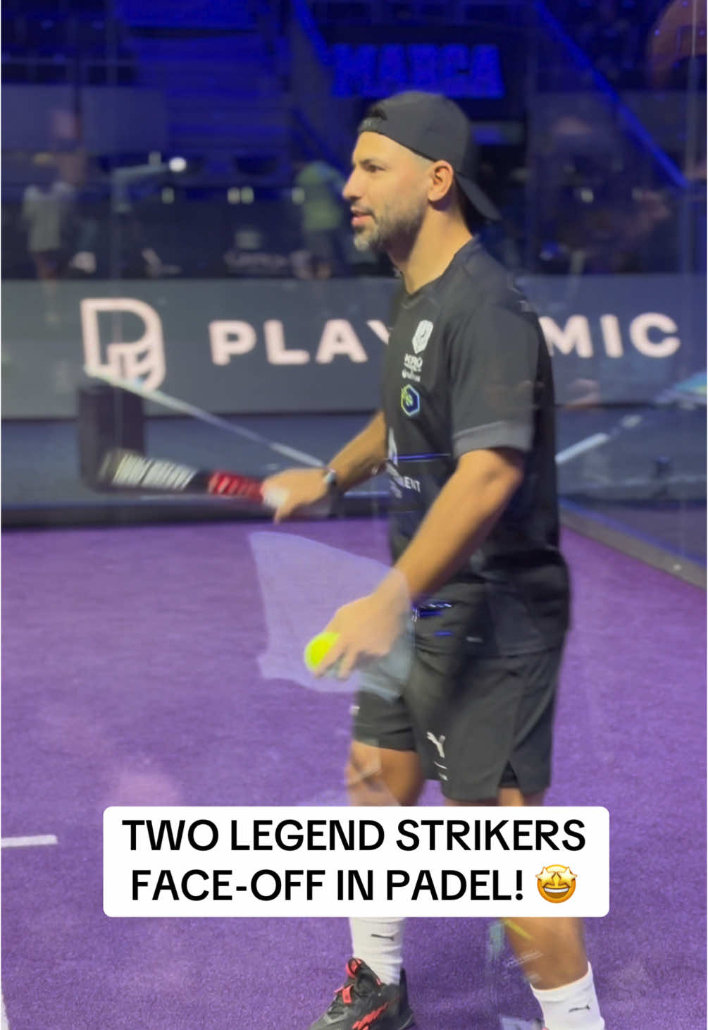 Sergio Aguero faces off with Andriy Shevchenko at the Hexagon Cup 🤩🏓 @Alpine Hexagon Cup  #aguero #mancity #acmilan #ukraine #football #padel #fyp 