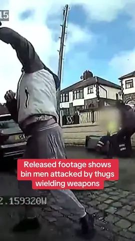 Released footage shows bin men attacked by thugs wielding weapons #dailymirror #breakingnews #fyp 