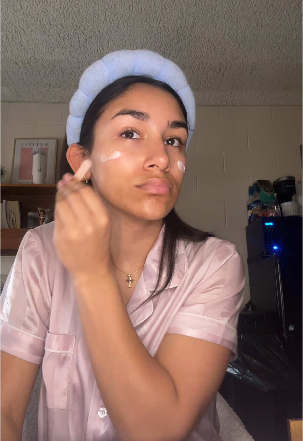 💔don’t mind the blemish #fyp #skincareroutine  products: byoma hydrating milky toner Glow Recipe Watermelon dew drops Laneige hydrating crème  Fenty Skin Plush Puddin’