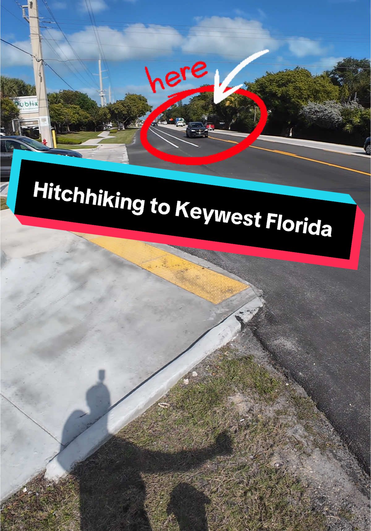 Caught a ride down to Key west!   #travel #hitchhiking #florida #keywest #fyp #Vlog #pitbull #Outdoors #pov 