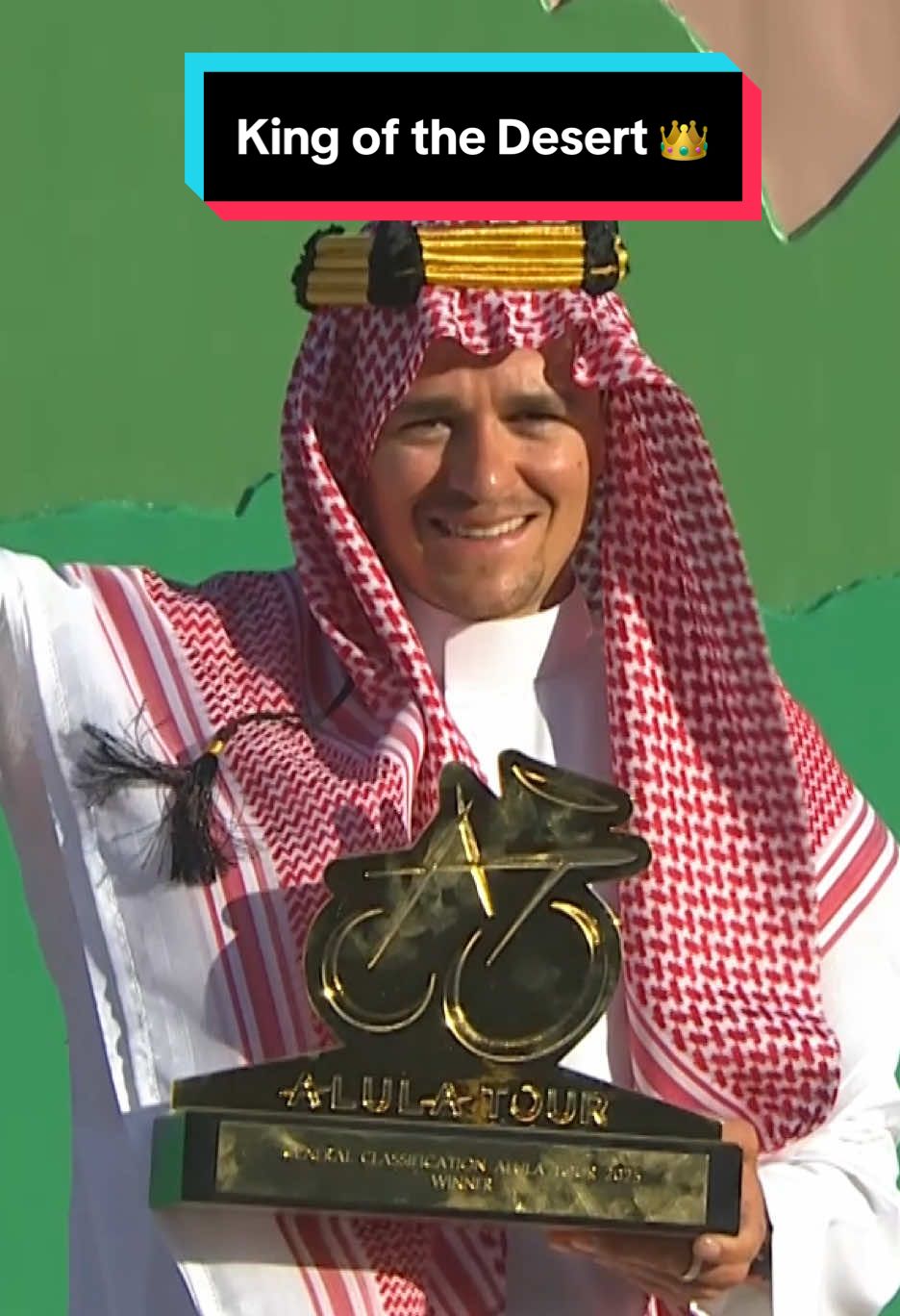 KING OF THE DESERT 👑 Tom Pidcock is the GC winner of the AlUla Tour 👏 #roadcycling #cycling