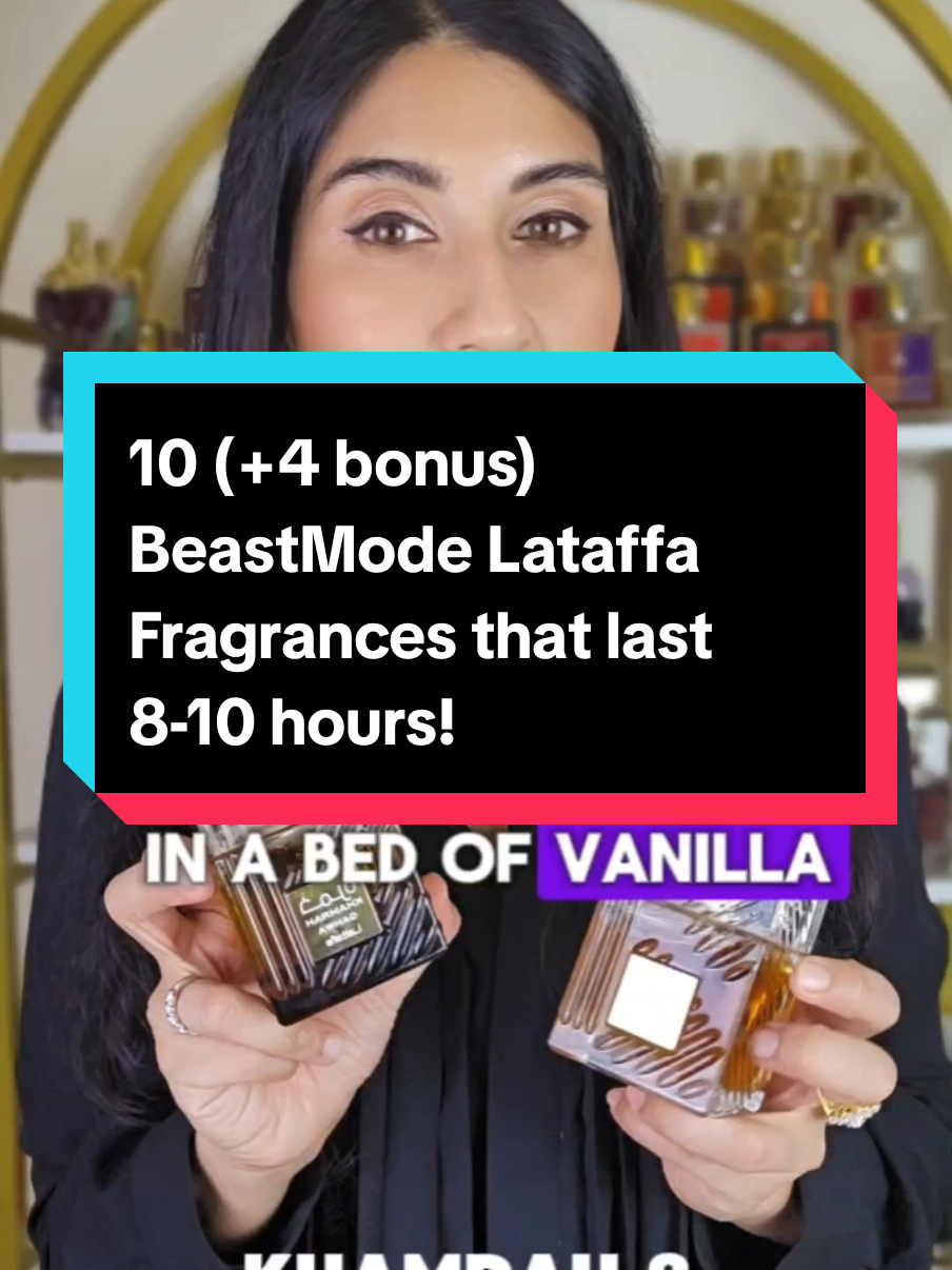 10 + 4 Beastmode Lattafa Fragrances that last 8-10 hours!!! #SOTD #fragrance #perfume #perfumetiktok #perfumetok #lattafa #top10 