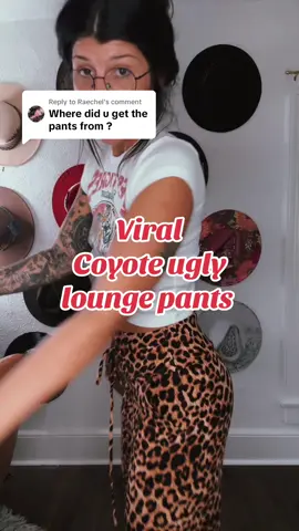Replying to @Raechel My newest obsession 😍 🐆 #ttshop #fyp #viral #leopard #loungepants #relatable #bringiton #coyoteugly #girlswithtattoos #over30club  #over30 