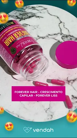 Com o Combo 3 Forever Hair Crescimento Capilar Tratamento 30 Dias da Forever Liss, você terá 3 frascos, garantindo um tratamento completo de 3 meses para resultados ainda mais eficazes. Desenvolvido com uma fórmula exclusiva de vitaminas e minerais, ele acelera o crescimento, fortalece os fios de dentro para fora, controla a queda e transforma completamente unhas quebradiças. Aproveite esta solução completa para conquistar cabelos saudáveis, volumosos e unhas impecáveis! Benefícios: Fórmula natural que controla a queda e nutre profundamente. Cabelos mais fortes, com brilho, maciez e maior volume. Estimula o crescimento saudável dos cabelos e unhas. Garanta agora o combo com 3 frascos e comece já a transformação dos seus cabelos e unhas por 3 meses!