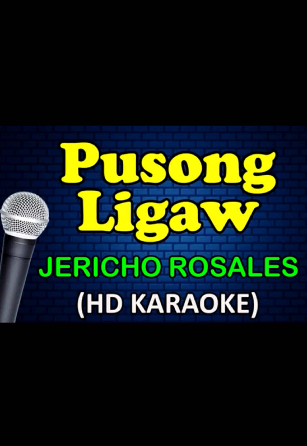 Pusong Ligaw - JERICKO ROSALES ❤️🎶 #karaoke #lyricvideos  #songwithlyric #musictok 