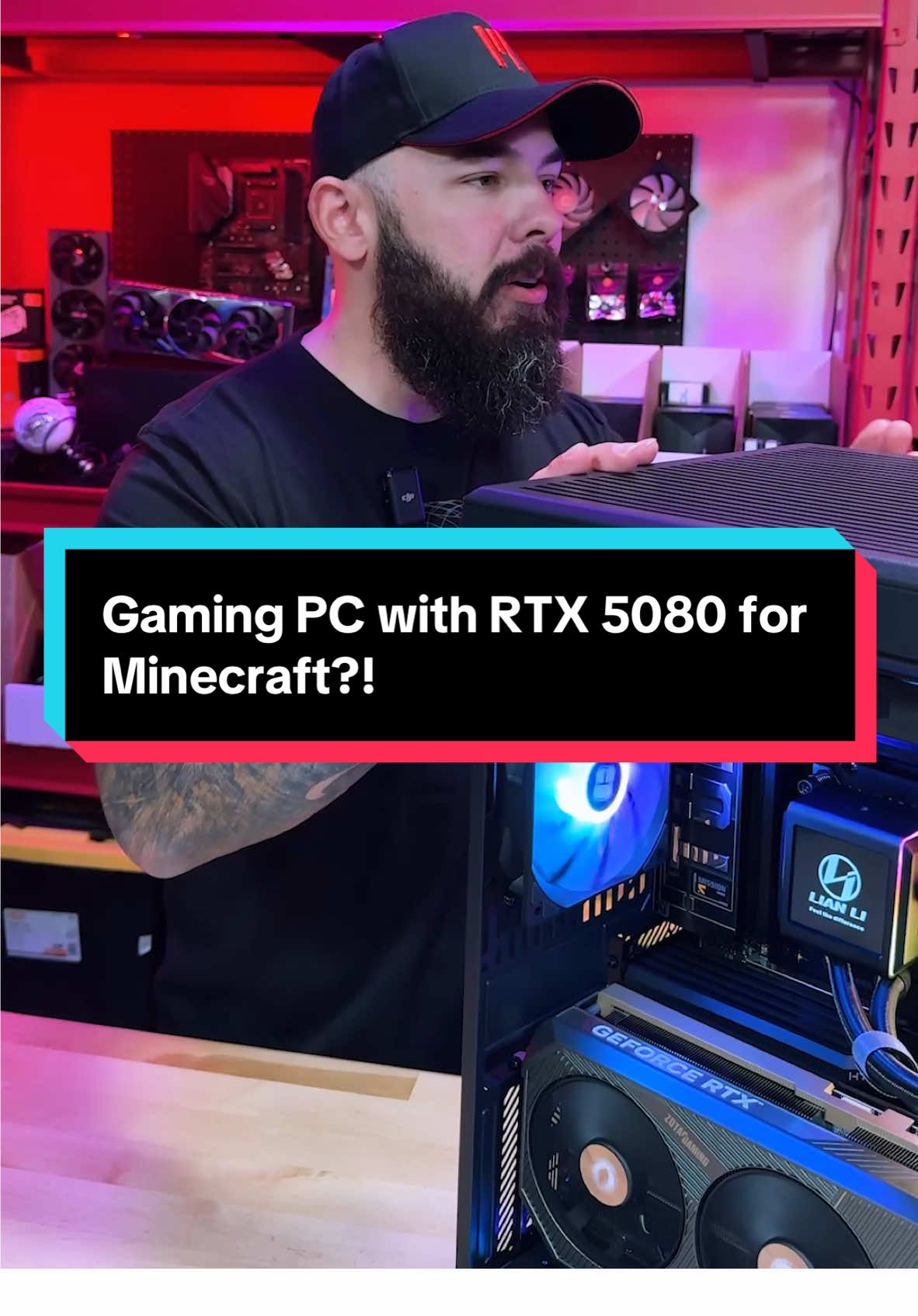 Gaming PC with RTX 5080 for Minecraft?! #foryou #techtok #pcbuild #gamingpc #Minecraft #metapcs 