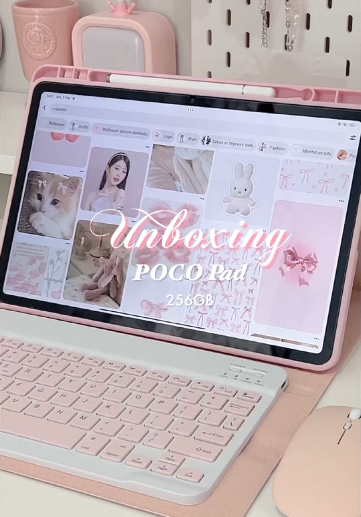 setelah bolak balik nonton review orang2 akhirnya memutuskan beli ini🫶🏻💗 worth it bgt!! skrng kalau lgii makan bisa sambil nonton yeay👀☁️ #pocopad #unboxingvideo #pocopadreview #xiaomi #redmipadpro #masyaallahtabarakkallah 