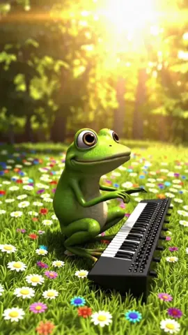 Pepe says Let the music flow …. Froggy Style…. Created with @OpenAI ‘s Sora . #funny #frog #kids #kid#kidsongsp#pepe#cuteove #ai #aivideo #fyp #viralvideo #tameimpala 