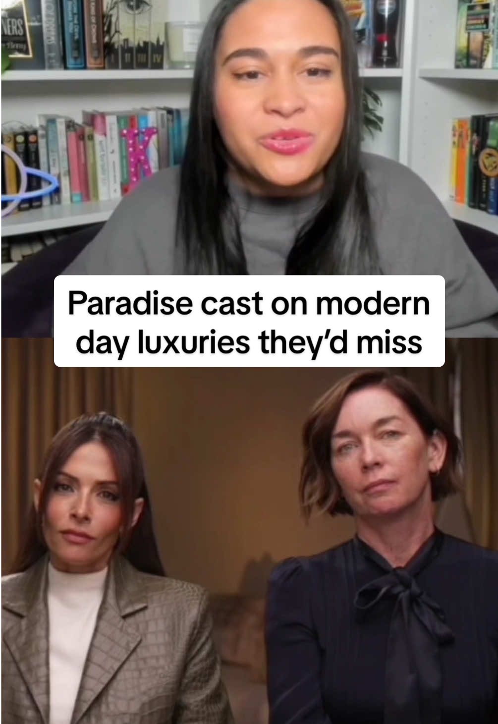 The cast of #Paradise share the modern day luxuries they’d miss at the end of the world. #paradiseonhulu #jamesmarsden #sterlingkbrown #juliannenicholson #sarahshahi #jonbeavers #nicolebrydonbloom #hulusuggestions #tvshow #postapocalypticworld #mystery #politicaldrama @Paradise on Hulu @hulu 