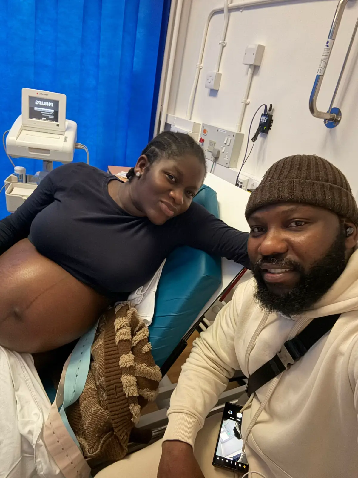 Exactly 2 weeks we welcome our princess 👸 my forever birth partner @Prince doing life with you over and over.  #momof2 #parenthood #uktiktok #pinkjet #fyb #trending #viral 