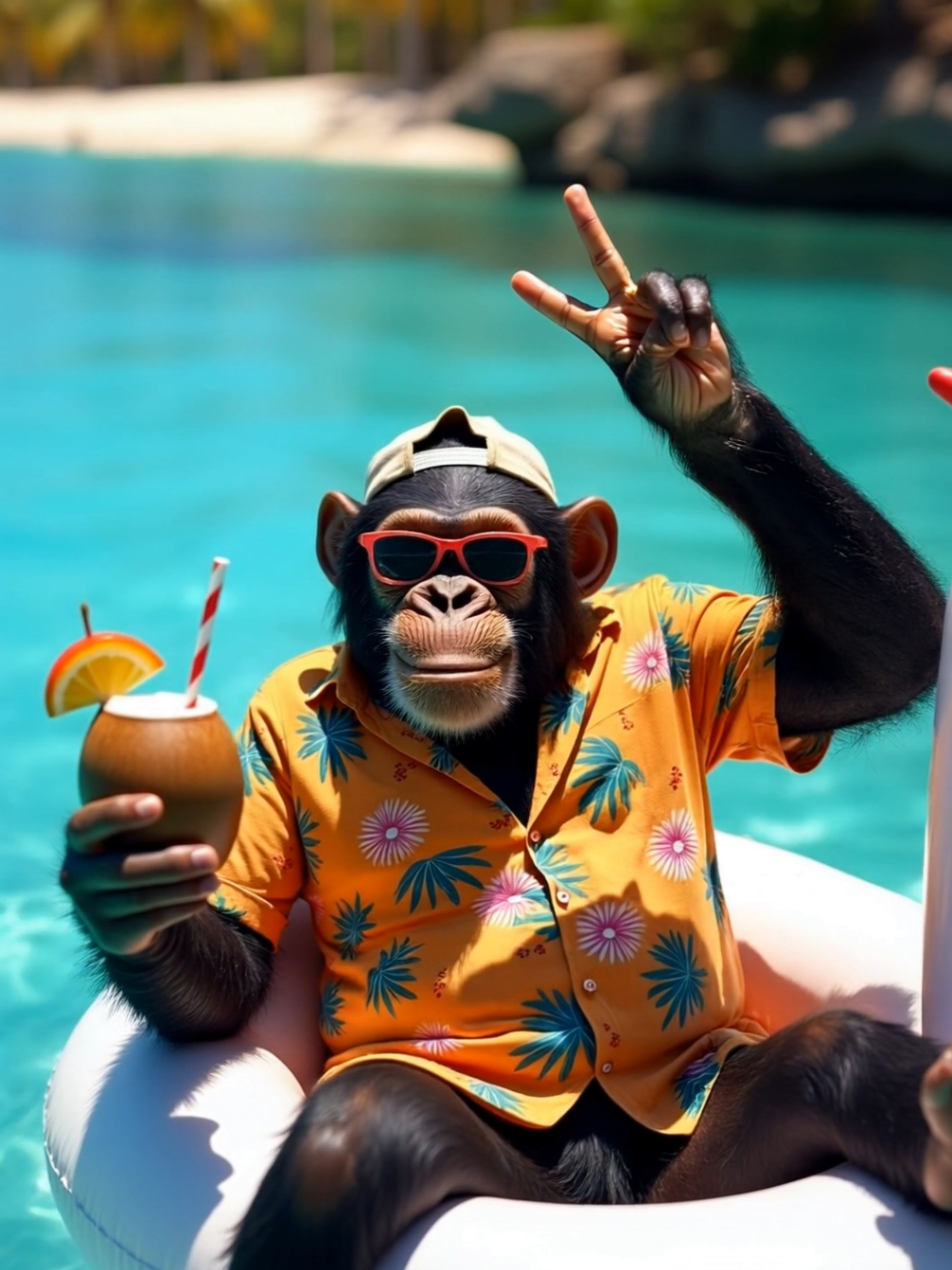 can't wait for the summer sun ☀️ #monkey #animalsoftiktok #rasta #bobmarley #sun 